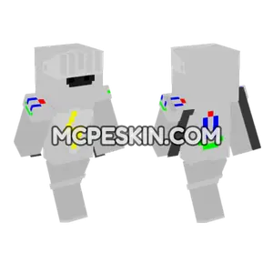 Gray Knight Armor Minecraft Bedrock skin