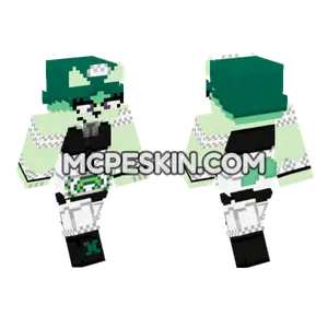 Green and Black Maid Outfit