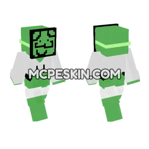 Green Blob Creature Minecraft Bedrock skin