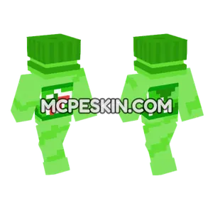 Green Bottle Skin Minecraft Bedrock skin
