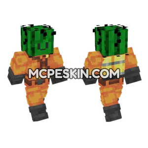 Green Cactus Skin Minecraft Bedrock skin