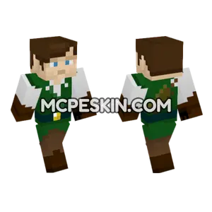 Green Elf Minecraft Bedrock skin