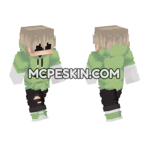Green Frog Hoodie Minecraft Bedrock skin