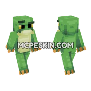 Green Frog Skin Minecraft Bedrock skin