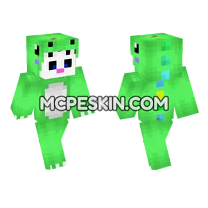 Green Froggy Minecraft Bedrock skin
