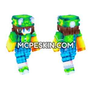 Green Froggy Outfit Minecraft Bedrock skin