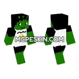 Green Hulk Minecraft Bedrock skin