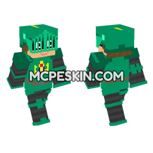 Green Knight With Mask