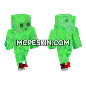 Green Slime Minecraft Bedrock skin