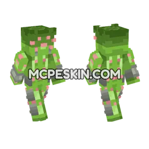 Green Slime Mob Minecraft Bedrock skin