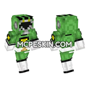 Green Turbo Ranger Minecraft Bedrock skin