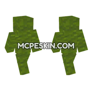 Green Wool Block Minecraft Bedrock skin