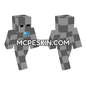 Grey Blocky Figure