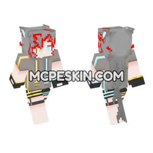 Grey Hoodie With Yellow Accents