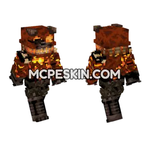 Grim Foxy Halloween Minecraft Bedrock skin