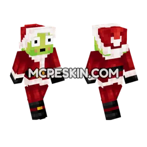 Grinch Santa Skin Minecraft Bedrock skin