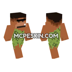 Grr Caveman Minecraft Bedrock skin