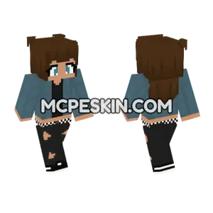 Grunge Girl 4974923 Minecraft Bedrock skin