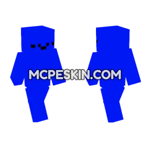 Happy Blue Blob Minecraft Bedrock skin