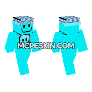 Happy Face Hoodie Minecraft Bedrock skin