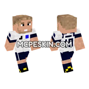 Harry Kane Footballer Minecraft Bedrock skin