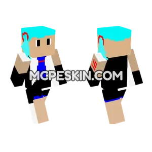 Hatsune Miku Minecraft Bedrock skin
