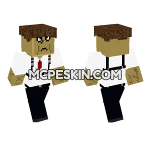 Heart Broken Shedletsky Minecraft Bedrock skin