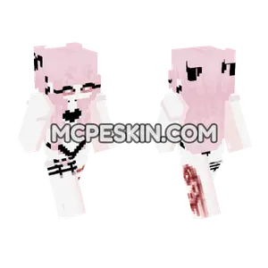Hello Kitty Bloody Minecraft Bedrock skin