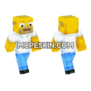 Homer Minecraft Bedrock skin