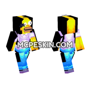 Homer Simpson Minecraft Bedrock skin