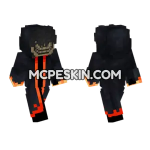 Hooded Figure Sun Moon Mask Minecraft Bedrock skin