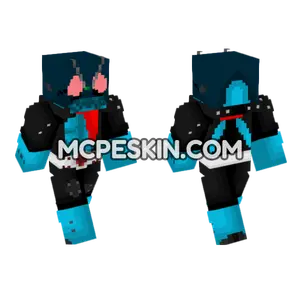 Hopper 1 Update Kamen Rider Minecraft Bedrock skin