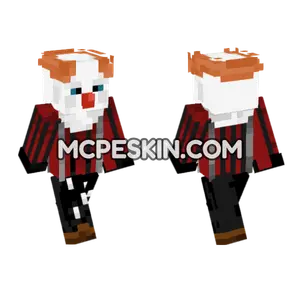 Horror Clown Minecraft Bedrock skin