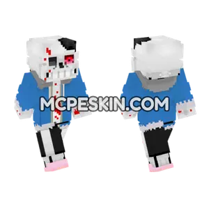 Horror Sans Minecraft Bedrock skin