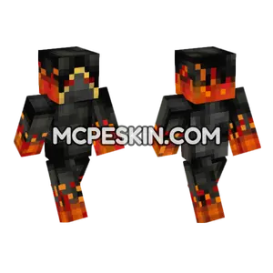 Hot Fire Skin 3 Minecraft Bedrock skin