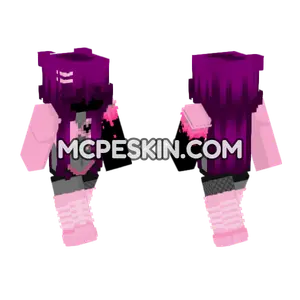 Hot Pink Gurl Minecraft Bedrock skin