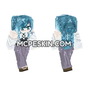 Hualahuala Blue Winter Minecraft Bedrock skin