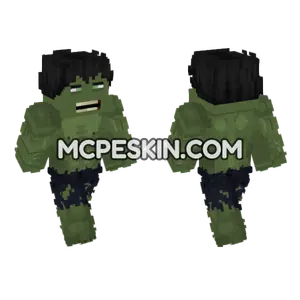 Hulk Marvel Comics Minecraft Bedrock skin