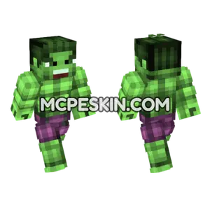 Hulk Skin Minecraft Bedrock skin