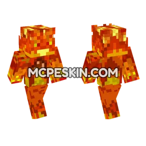 Human Torch Skin Minecraft Bedrock skin