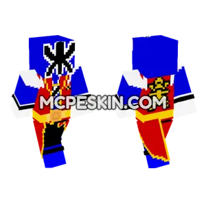 Hyper Shinken Blue Minecraft Bedrock skin