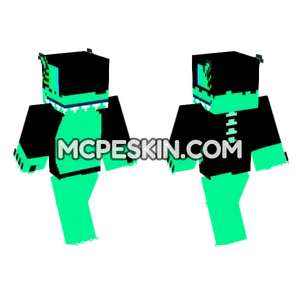 Hyperspace Endercat Raptor Minecraft Bedrock skin
