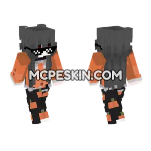 Hyty Pumpkin Outfit Minecraft Bedrock skin