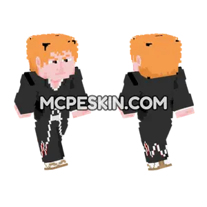 Ichigo Kurosaki Bleach Minecraft Bedrock skin