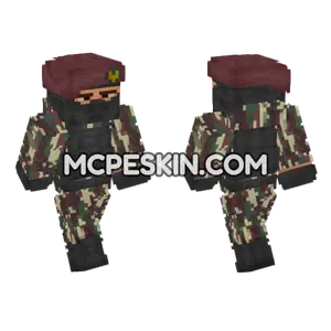 Indonesian Special Forces Soldier Minecraft Bedrock skin