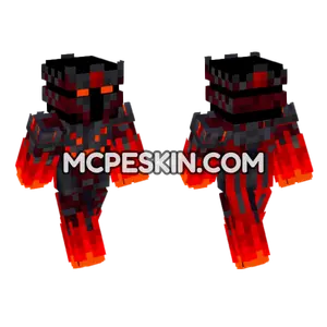 Inferno Knight Minecraft Bedrock skin
