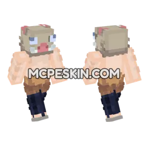 Inosuke Hashibira Minecraft Bedrock skin