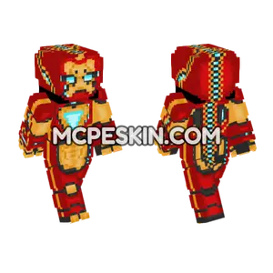 Iron Man In My Style Minecraft Bedrock skin