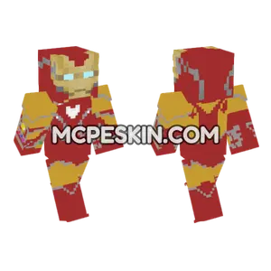 Iron Man Mk 85 Minecraft Bedrock skin