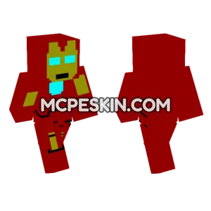 Iron Man Suit Minecraft Bedrock skin
